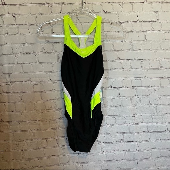 NWT Nike One Piece Colorblock Swimsuit size 10 - Picture 9 of 11
